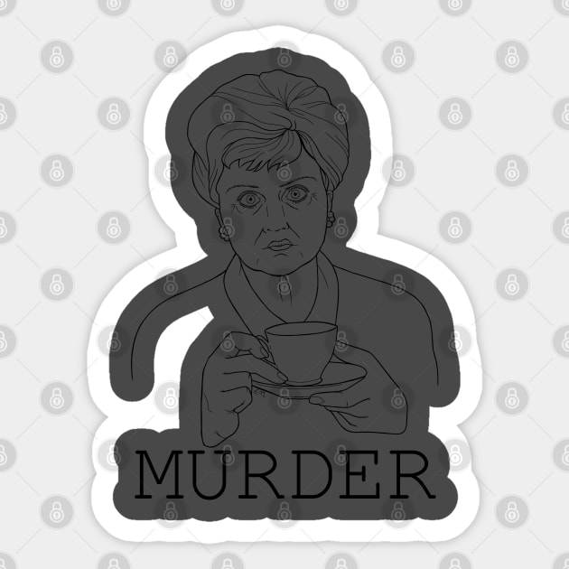 Murder Sticker by estanisaboal